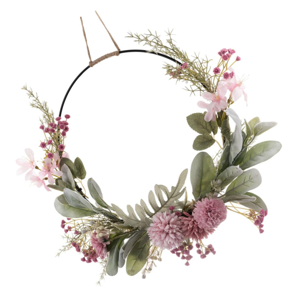 DECHOUS 2pièces Couronne Décorative Fleurs Artificielles Guirlande Élégante pour Mariage Et Événements Festifs Décoration Murale Et Accroche Porte