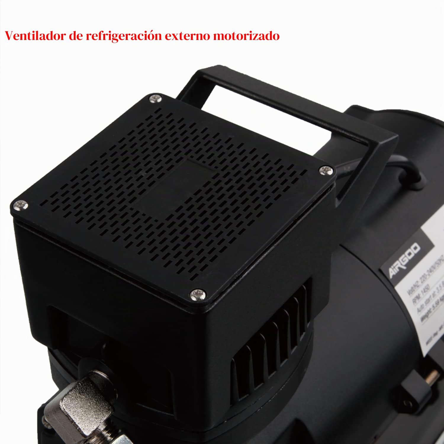 Compresor de aerógrafo de lujo Airgoo AG-426 con ventilador de refrigeración Super Power y tanque de aire para pulverización con aerógrafo