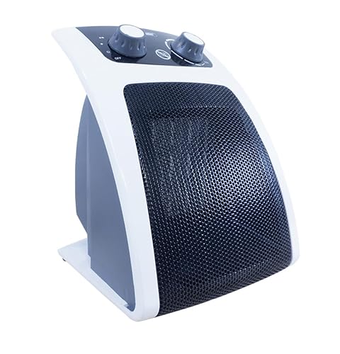 Acalorado Ceramic Heater 750-1500W, Low Power, Perfect for Camping, Caravans, Motorhomes, Homes, Student Rooms, Awning, 2 Heat Settings