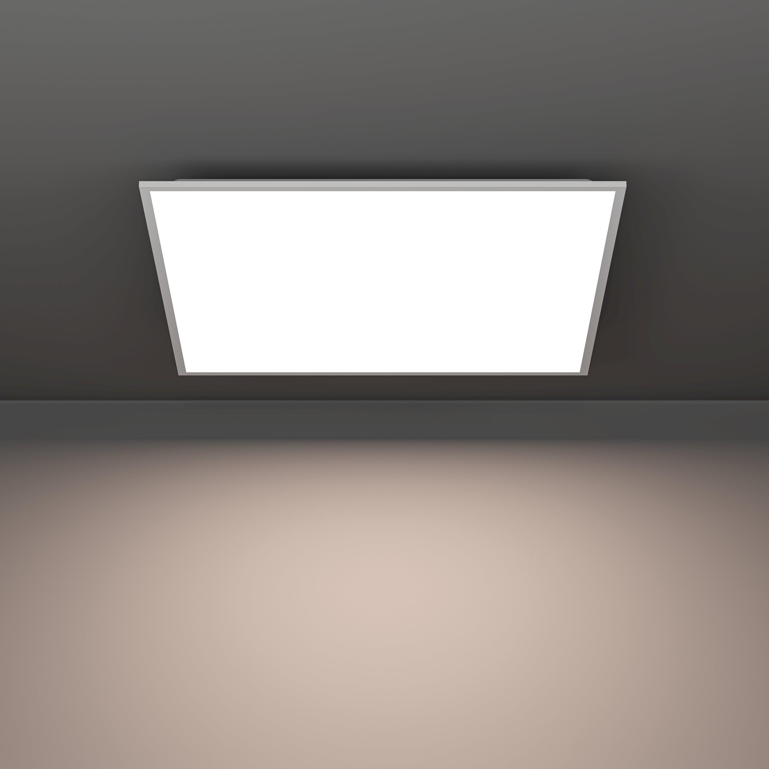 Eglo Pannello LED connect.z Moradillo-Z 60x60 cm ZigBee plafoniera opaca | controllo app e vocale Alexa bianco caldo-freddo RGB dimmerabile lampada da soffitto bianca