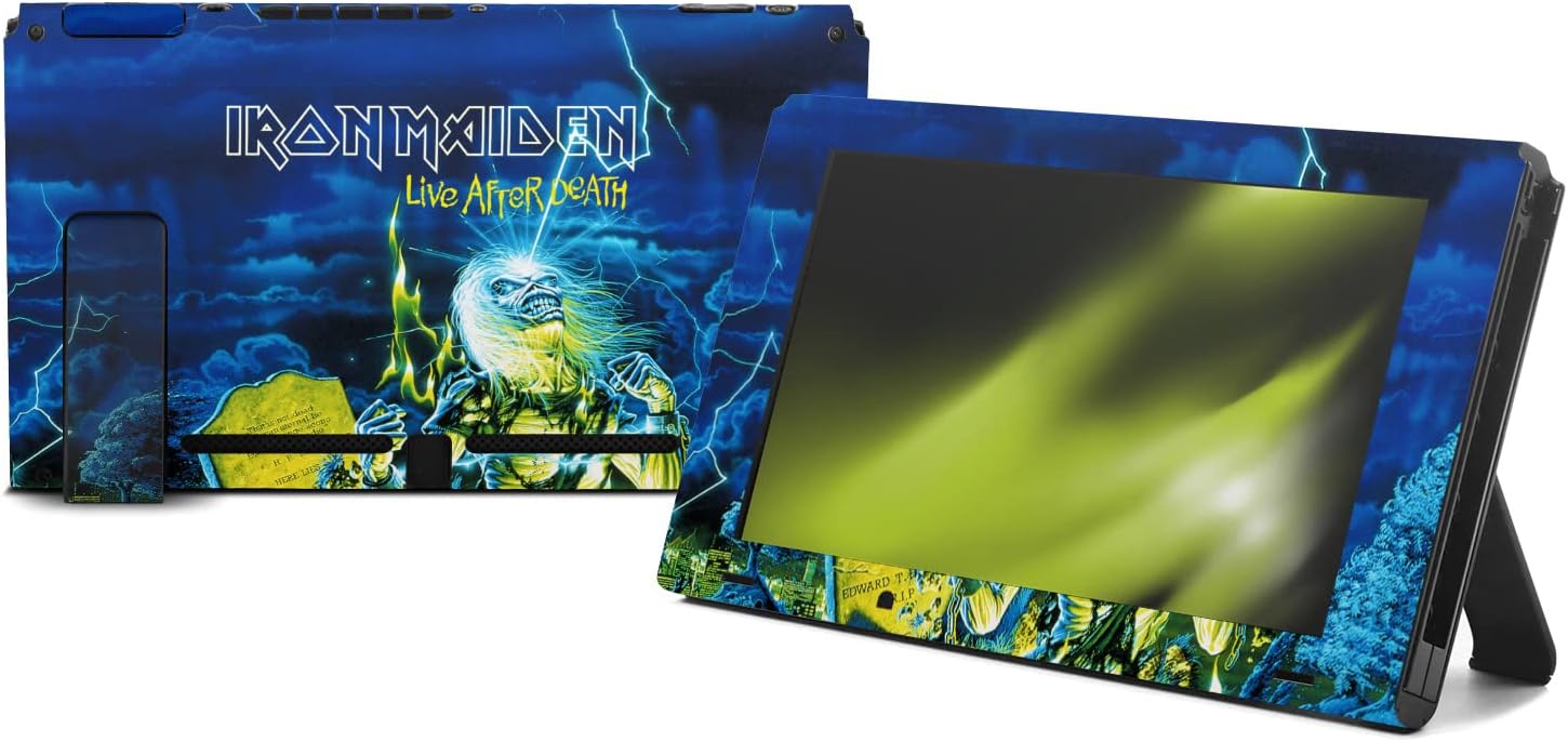 Head Case Designs Officially Licensed Iron Maiden Live After Death Graphic Art Vinyl Sticker Gaming Skin Decal Cover Compatible With Nintendo Switch Console & Dock & Joy-Con Controller Bundle