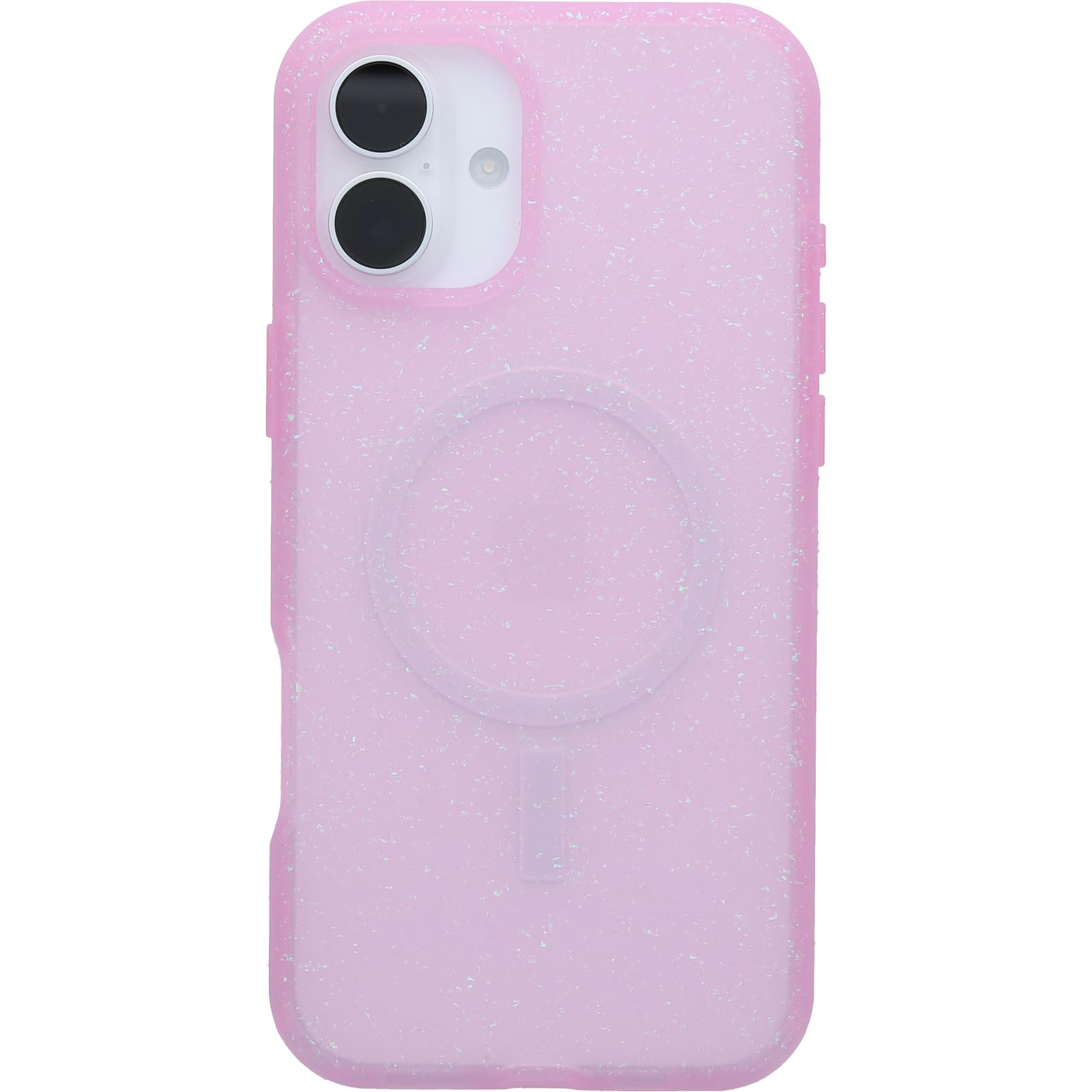 OtterBox iPhone 16 Plus Symmetry Series Soft Touch - Crystal Blush Pink | Snaps to MagSafe, Ultra-Sleek, Raised Edges Protect Camera &amp; Screen, Ultra-Thin, Sleek iPhone Case