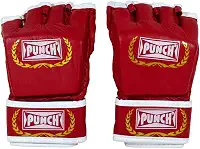 Luva Mma Couro Natural Punch