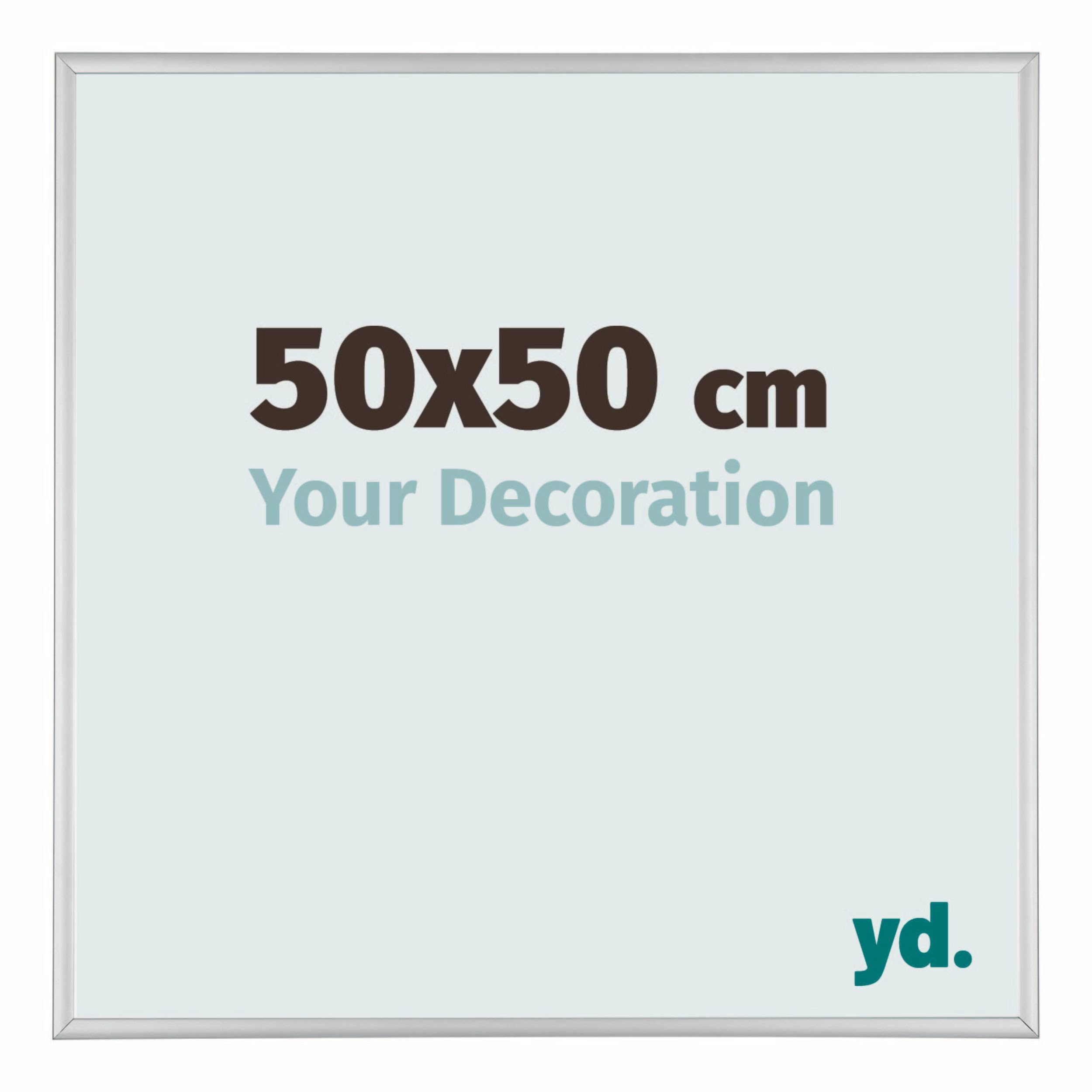 Your Decoration - Puzzle frame 50x50 - Silver Matte - Puzzle frame 500-1000 Pieces - Aluminium Photoframe - Kent
