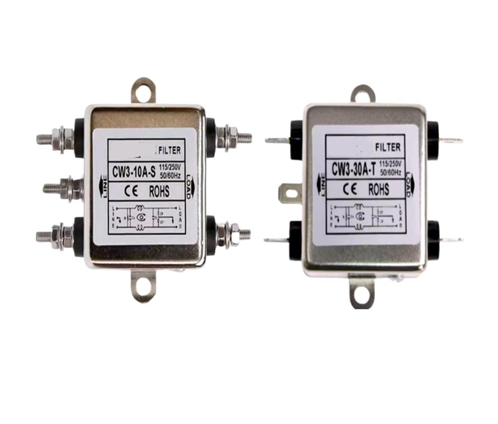 MBPAIHOP 1pcs Single-phase AC power filter 220V AC filter CW3-10A-S/T 10A 20A 30A Purifier Anti-interference CW3-20A-T CW3-30A-T CW3-30A(CW3-20A-S)