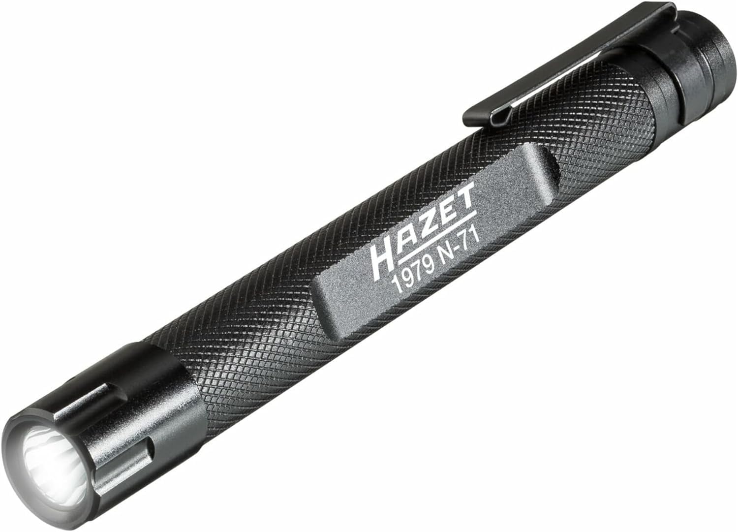 Linterna HAZET 1979N-71 I Para la iluminación de zonas de trabajo oscuras en la industria, el taller, el hobby o el hogar I 100 % más para un alcance luminoso de hasta 75 m