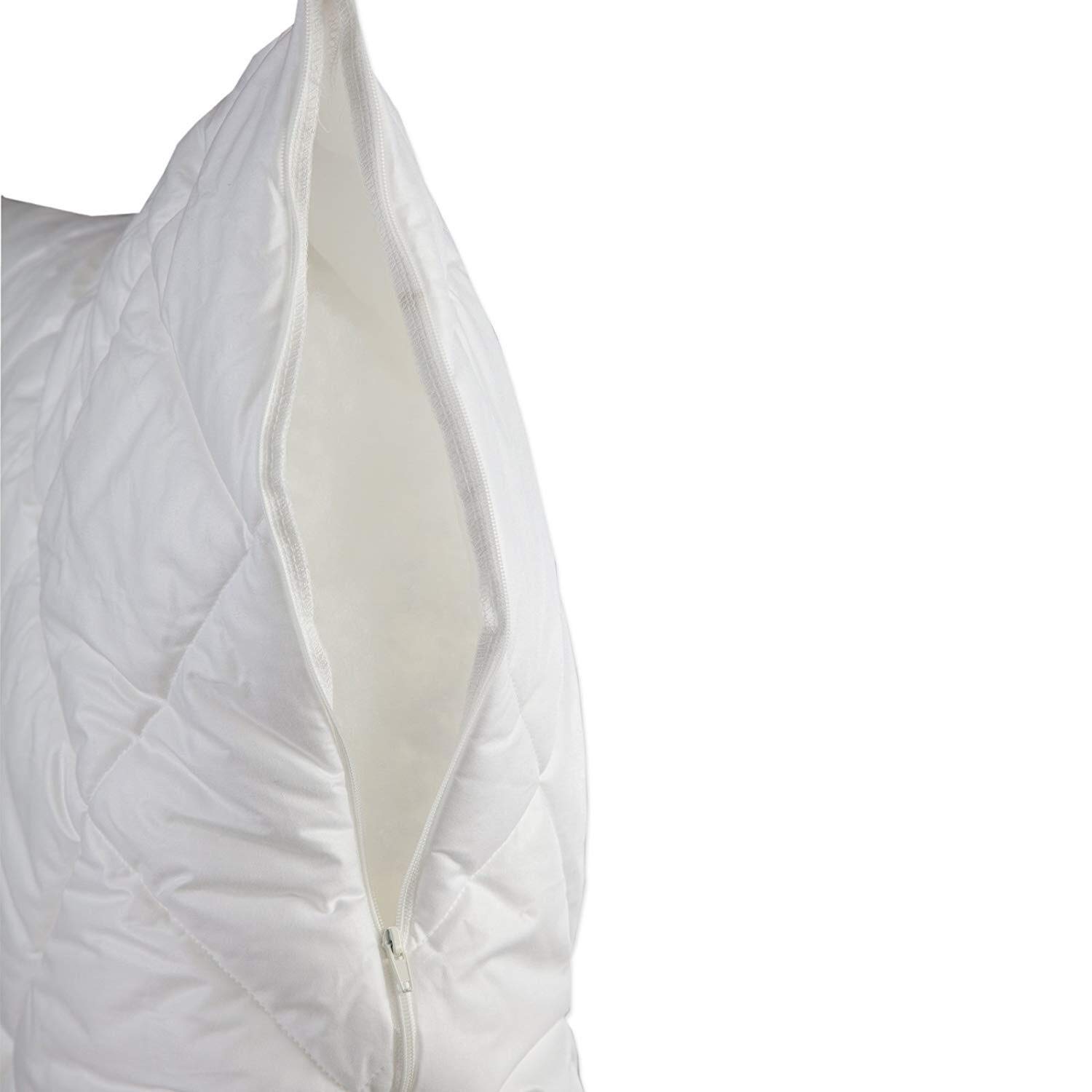 Schlafmond Medicus Clean Allergiker Winterdecke 155x220 Set mit Kissen 80x80 cm - Bettdecke 155x220 Set mit Kissen aus Baumwolle - Waschbar bis 95 Grad