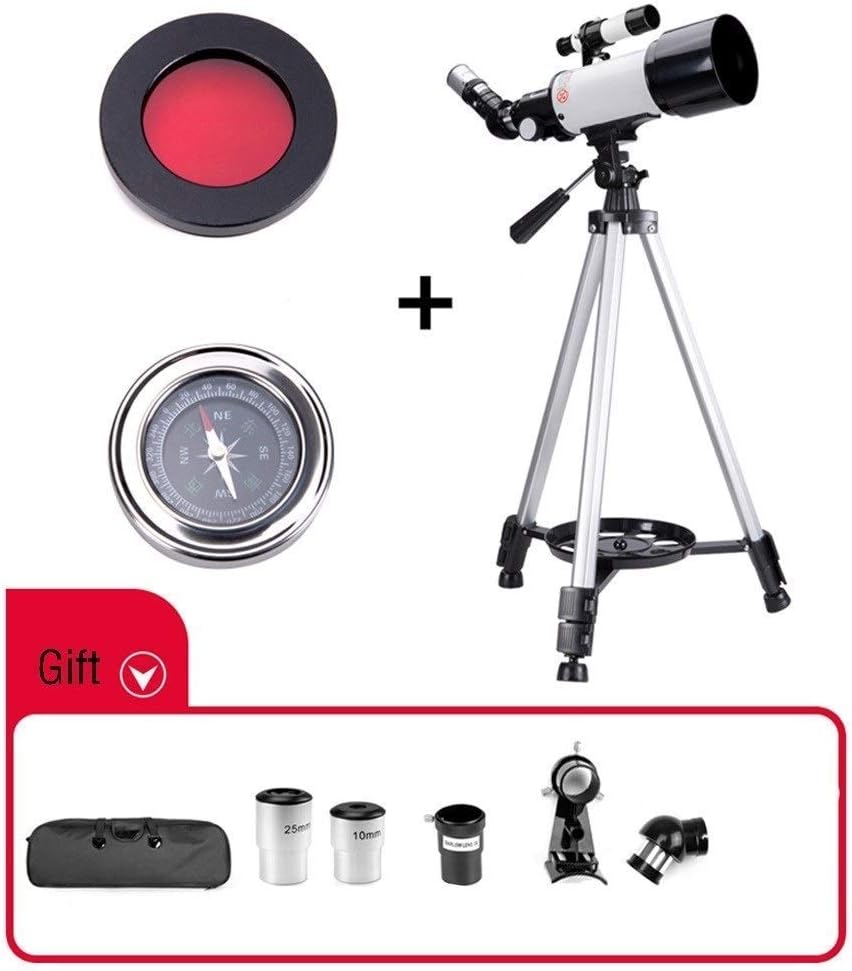 Telescope for Kids Beginners 70mm Aperture 400mm Mount Multi-Coated Optics Telescopes for AdultsPortable Astronomy Re