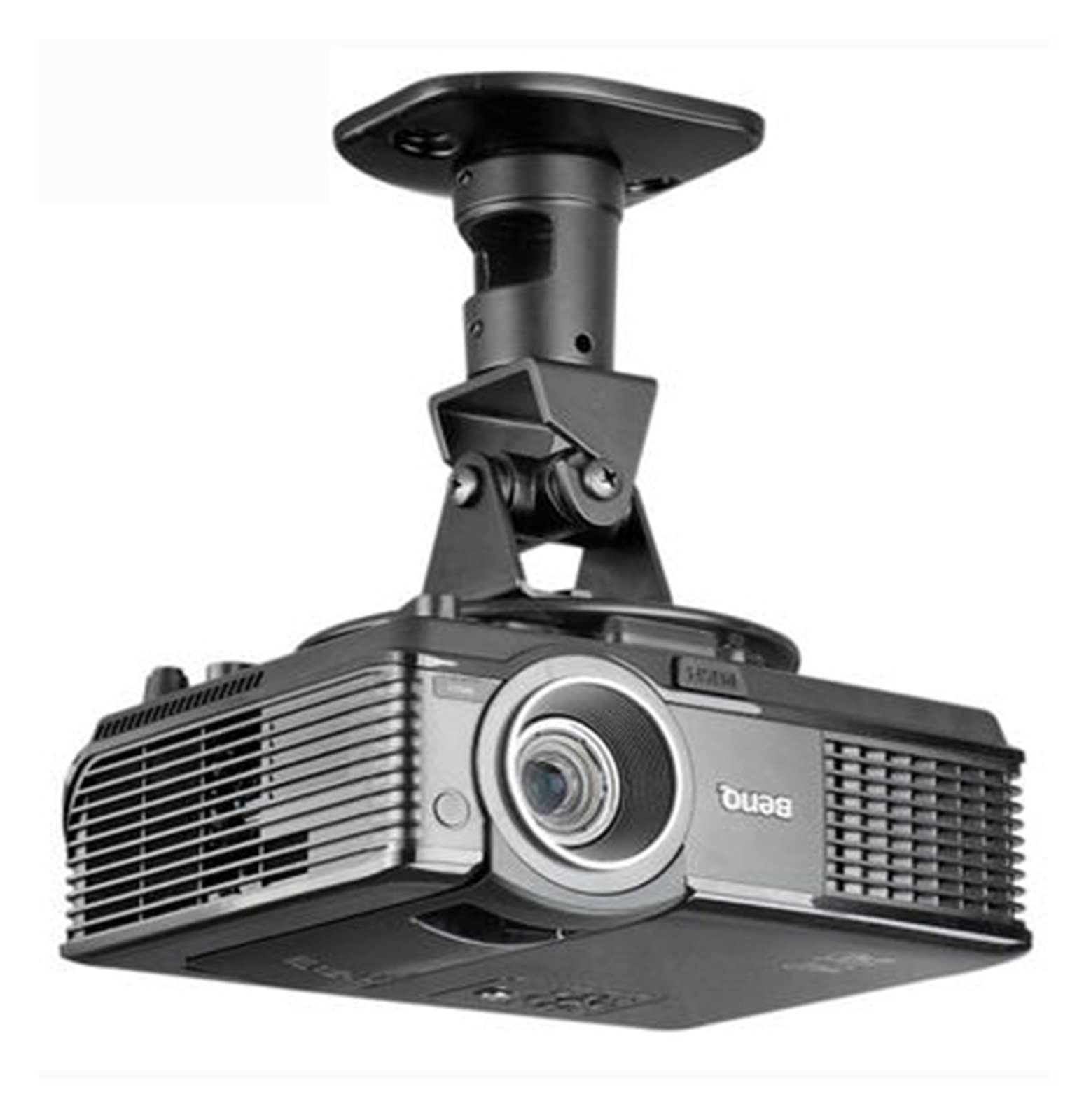 Support projecteur plafond orientable à mouvement complet alu noir 13.6kg