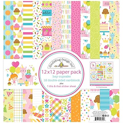 DOODLEBUG Hey Cupcake Decorative Paper Pack Cover