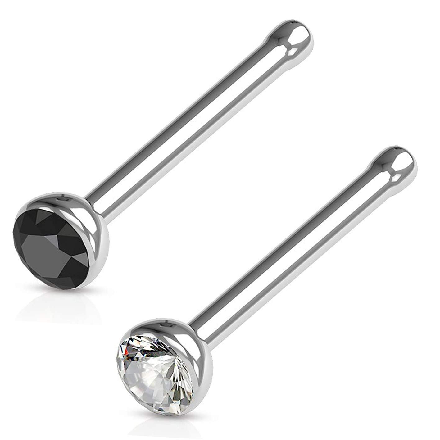 See full amazon price history chart for Via Mazzini 316L Stainless Steel No-Tarnish No-Rusting 2mm Round Crystal Nose Pin Stud for Women and Girls (NR04910) 2Pcs Via Mazzini 316L Stainless Steel No-Tarnish No-Rusting 2mm Round Crystal Nose Pin Stud for Women and Girls (NR04910) 2Pcs (B07CWSVNZJ) Amazon Price History, Amazon Price Tracker