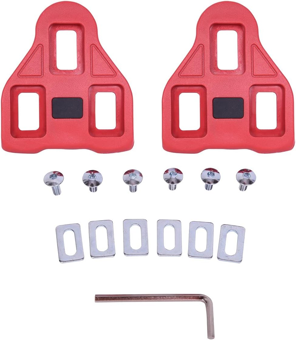 Sundried Bike Cleats 3 Bolt Cycle Cleats for Road Cycling Compatible with Look Classic Pedals 4