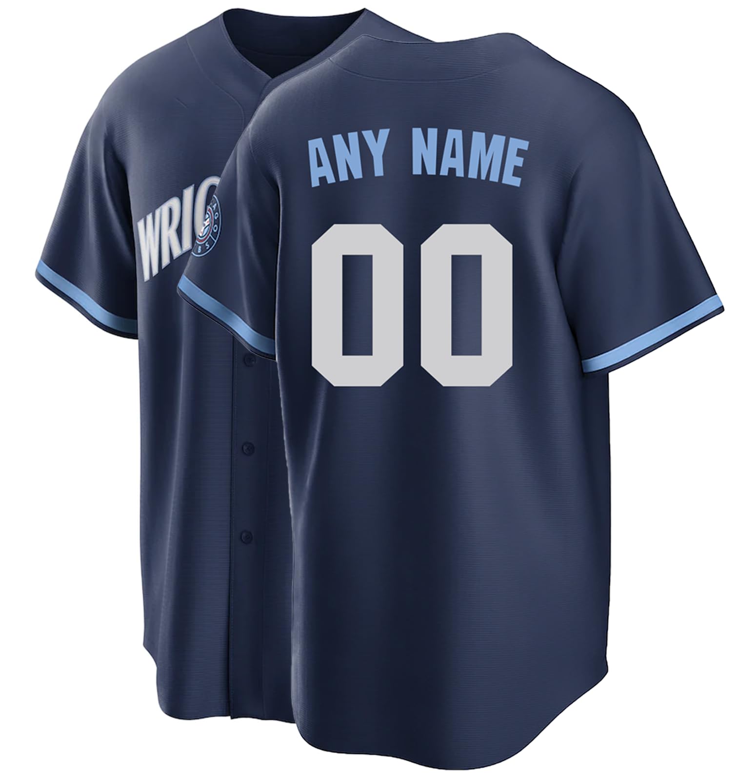 Custom Personalized Baseball Jersey with Any Name and Number on Jersey Back for Unisex and Youth