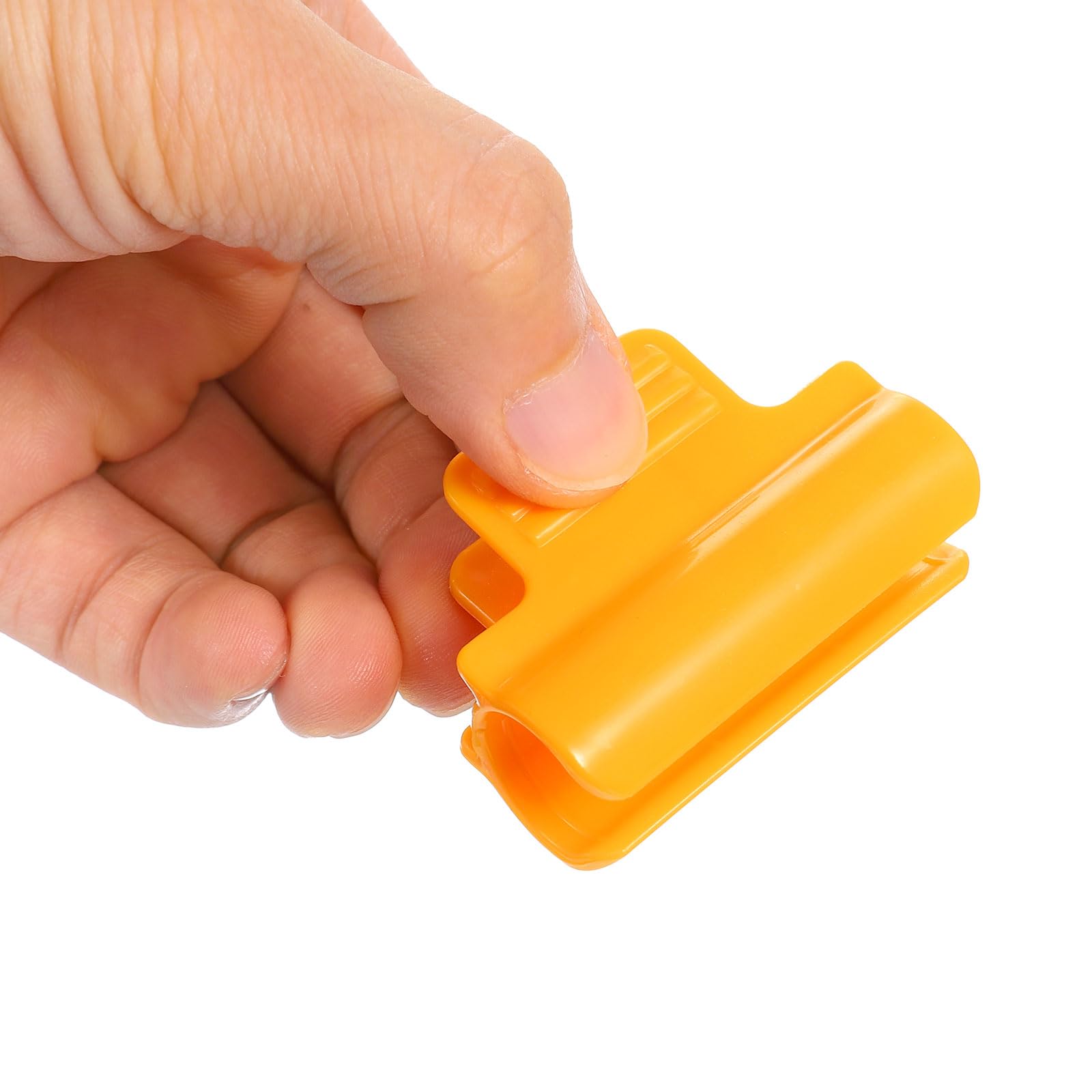 QUARKZMAN Zaciski szklarniowe do rur PCW 5/8", 20 sztuk klipsów do folii szklarniowej, klipsy do prętów zacieniających, łuki ogrodowe do pokrycia rzędów, folia z tworzywa sztucznego (pomarańczowe)