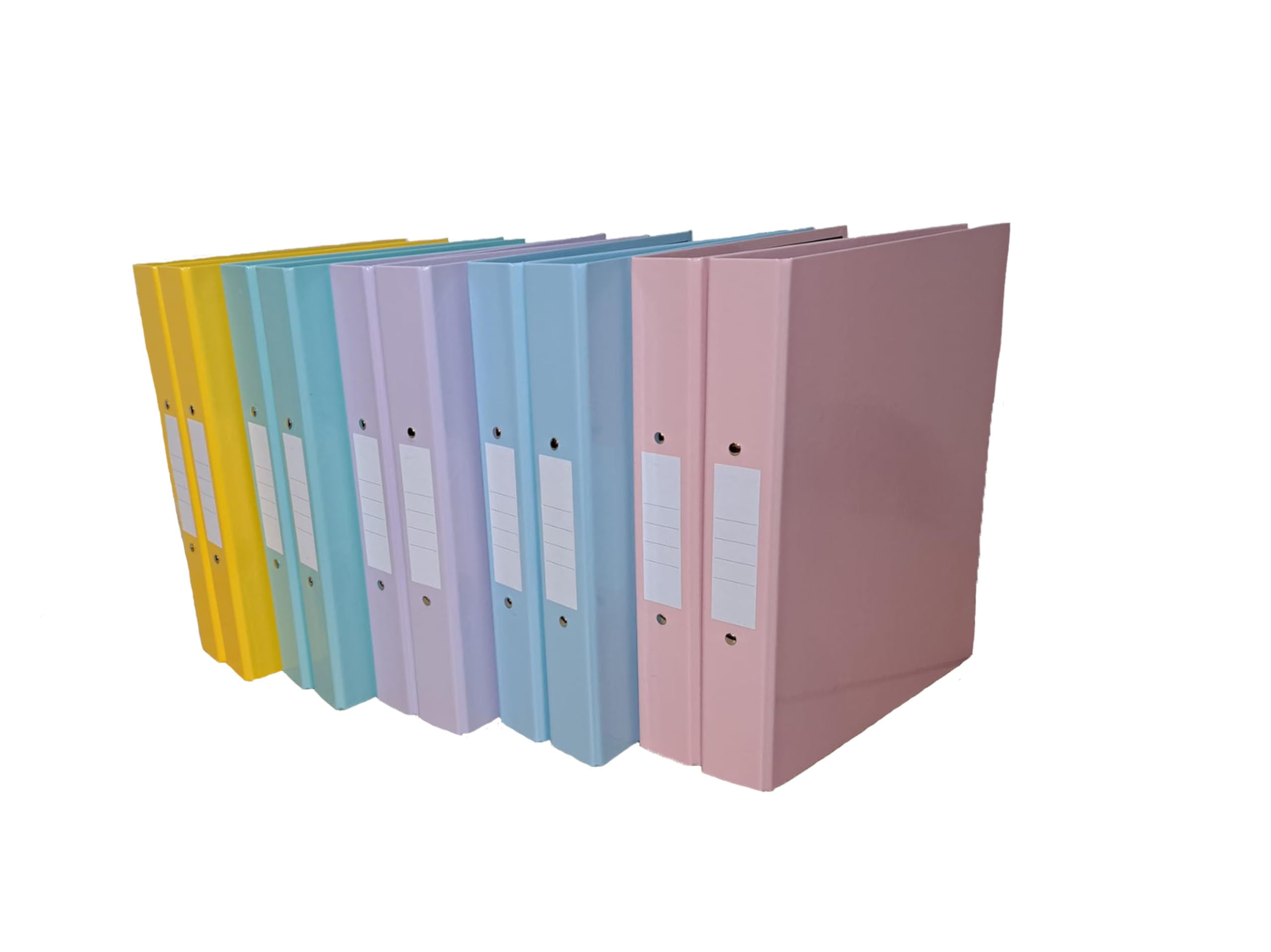 Eastlight A4 Ring Binder 2-O Ring Pastel Colour Assorted Pack of 10