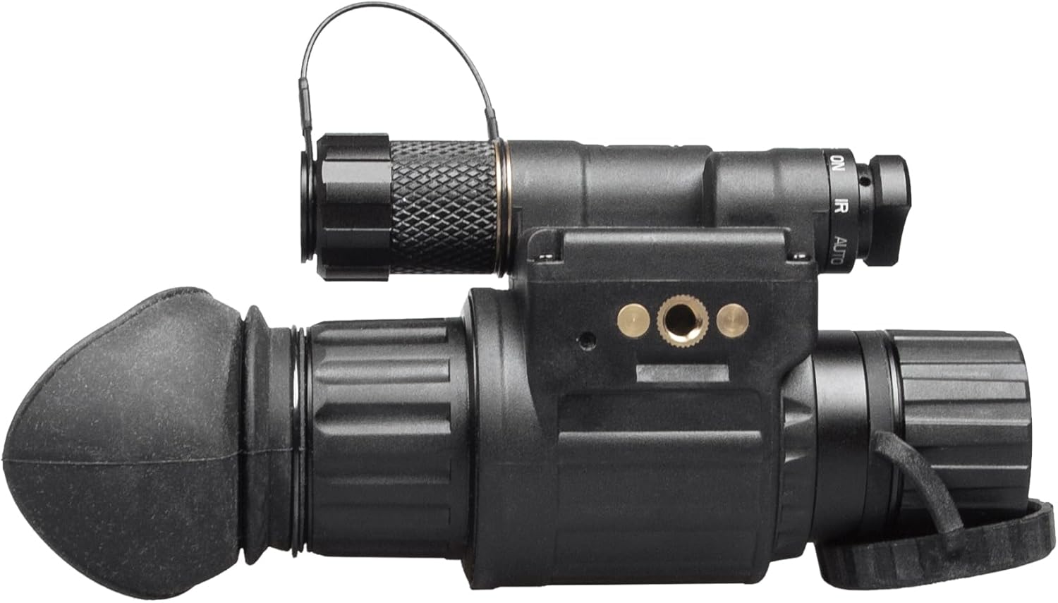 AGM Global Vision Wolf-14 NW1 – Night Vision Monocular Gen 2+ P45-White Phosphor Level 1, Black