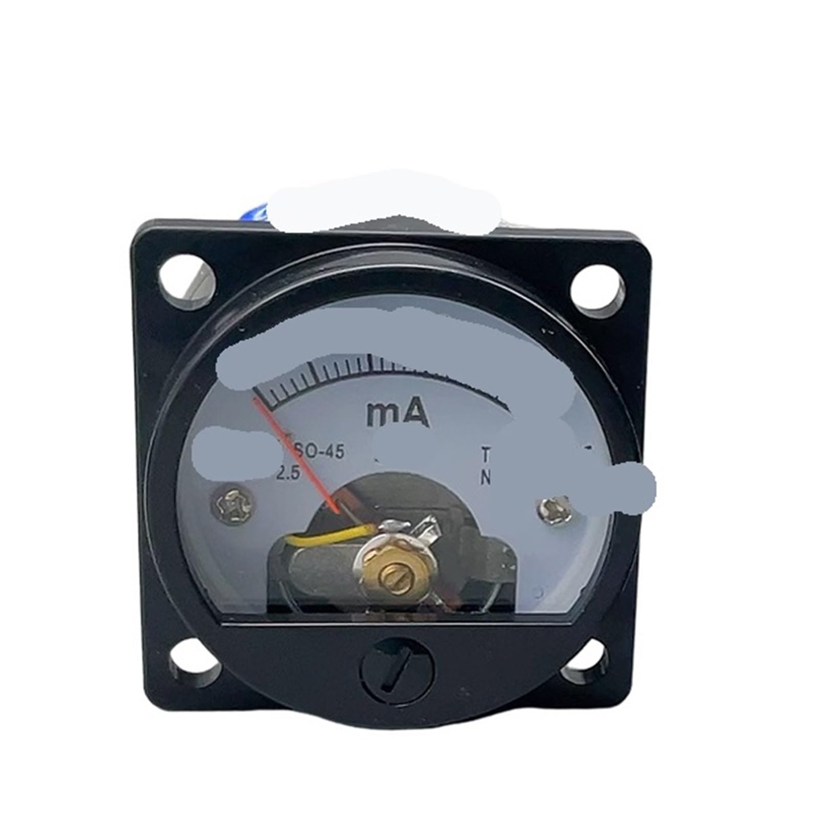 Amperímetro analógico redondo marino SO-45 de 47 x 47 mm(150MA)