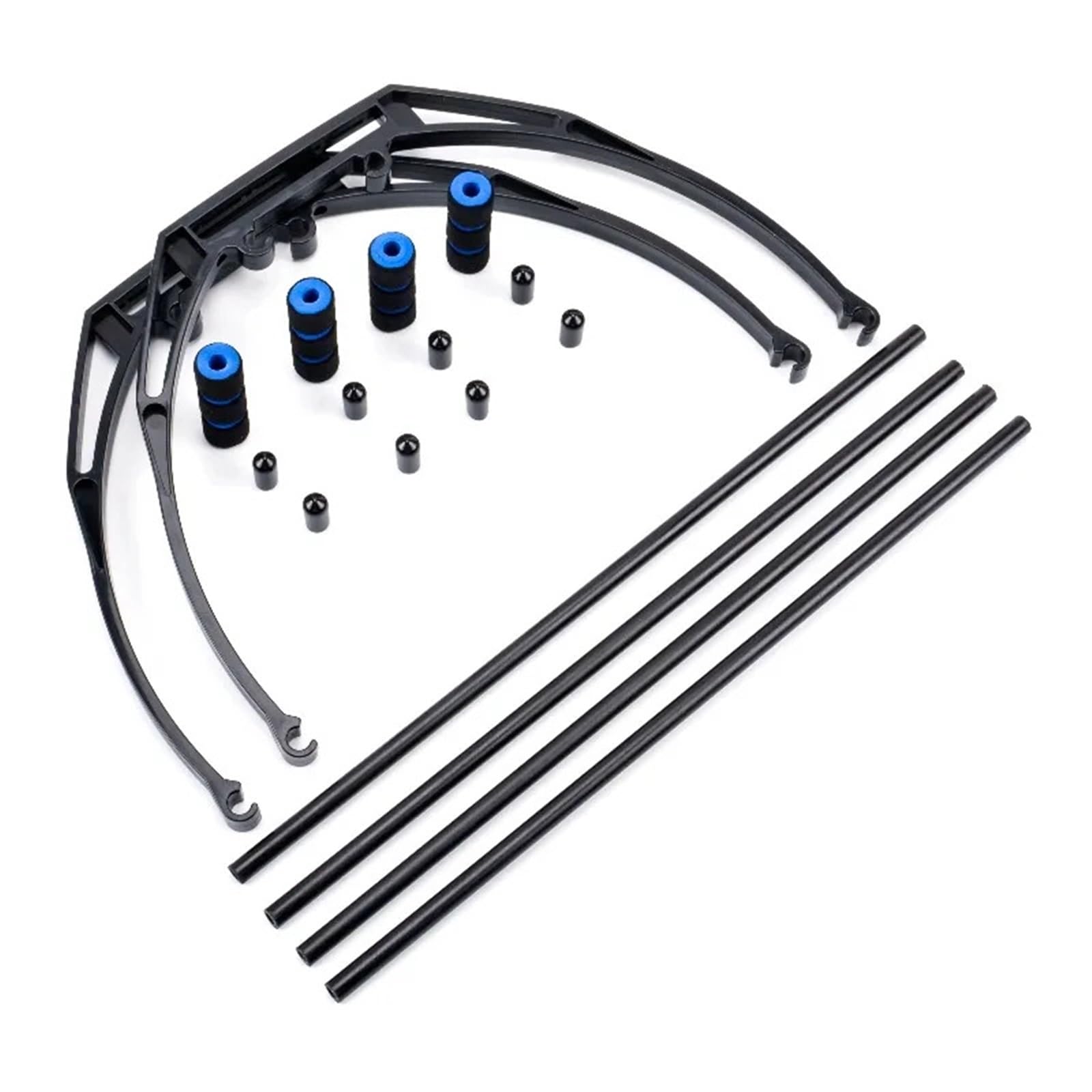 Kit telaio drone F450 450mm con carrello di atterraggio | Telaio in fibra di vetro e nylon poliammide con protezione elica e PCB integrato(F450 Landing gear-A)