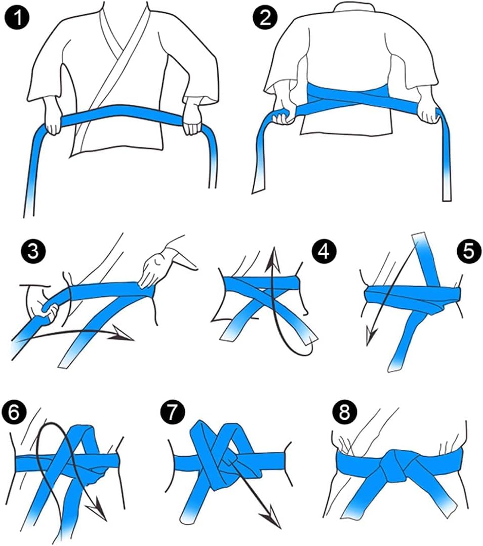 how to tie my karate belt
