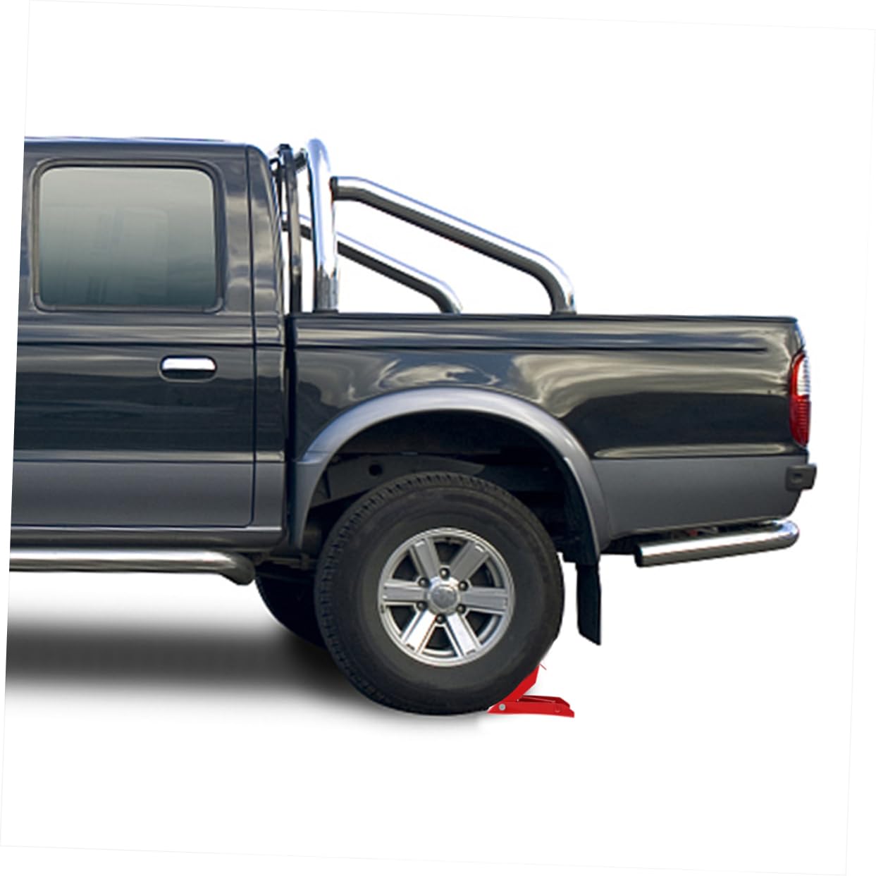 ULTECHNOVO Rote Metall Radkeile Leichtes Zubehör 2 Stück für Wohnmobile und Anhänger zur Effektiven Fahrzeugstabilisierung und Bewegungssicherung Beim Parken