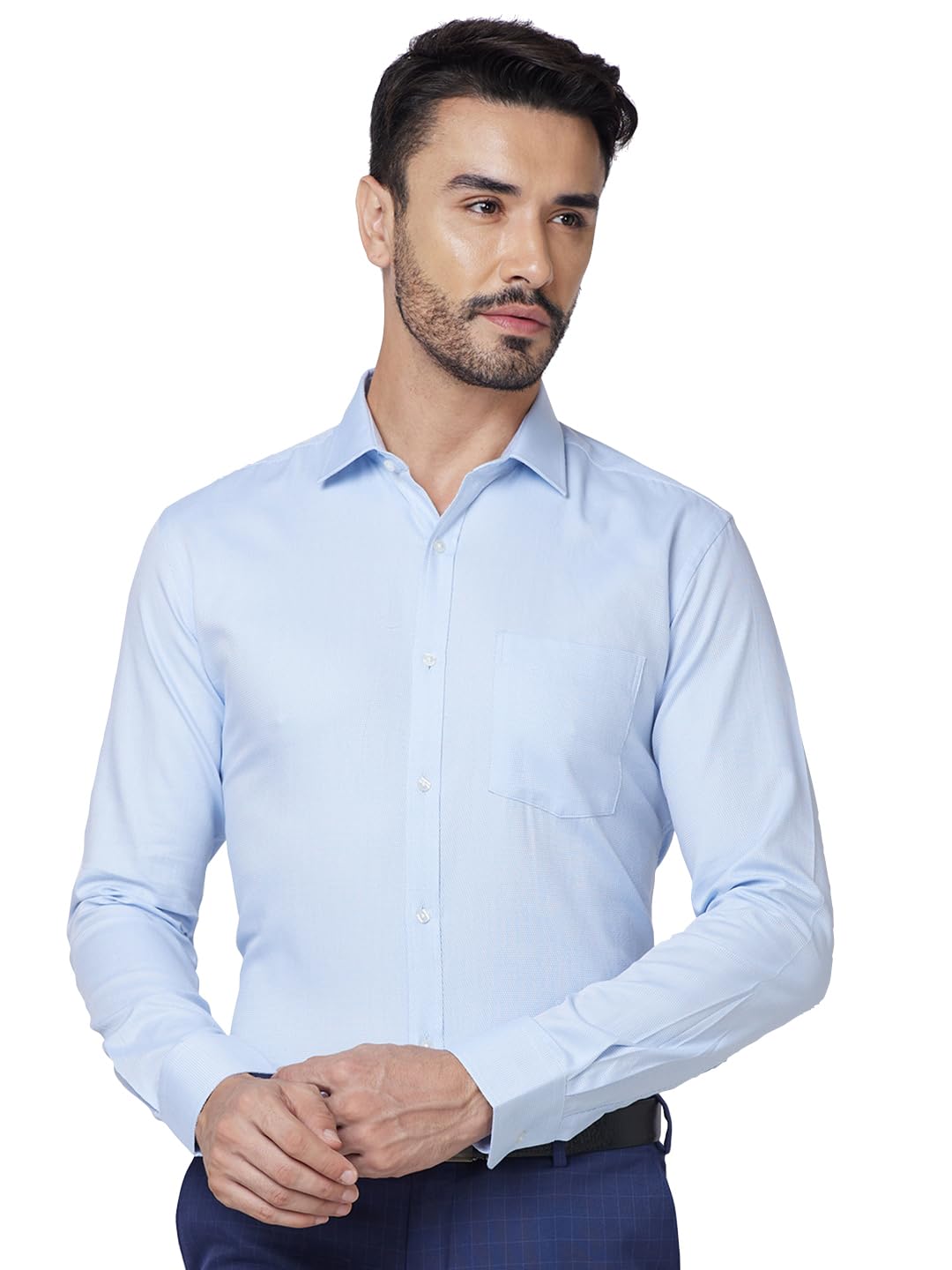 Park Avenue Men's Slim Fit Self Design Shirt