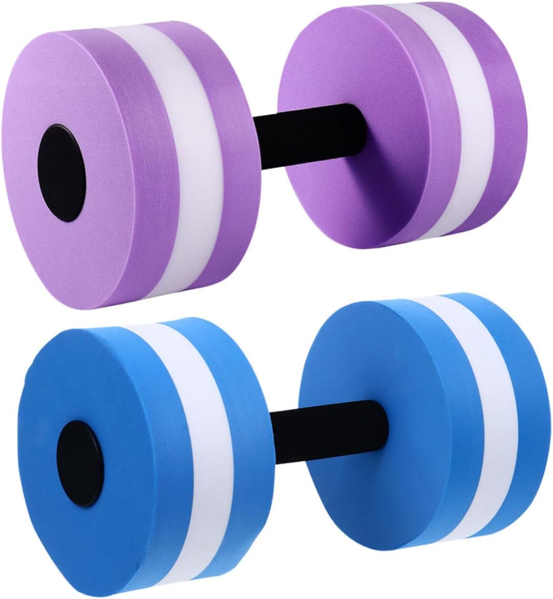 2pcs Eva Water Aerobics Dumbbells Lightweight Aquatic Exercise Equipment for Pool Workouts Enhanced Buoyancy for All Ages for Full Body Training Water