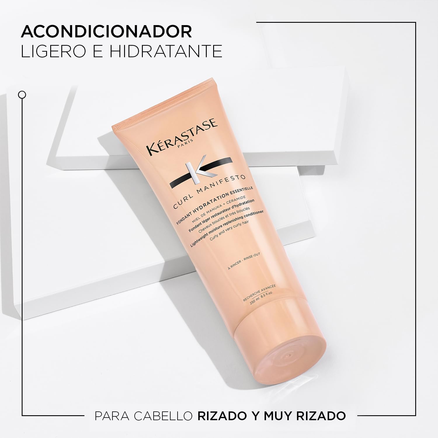 Kérastase, Curl Manifesto, Après-Shampoing Hydratant & Démêlant, Pour Cheveux Bouclés & Frisés, Fondant Hydratation Essentielle, 250 ml