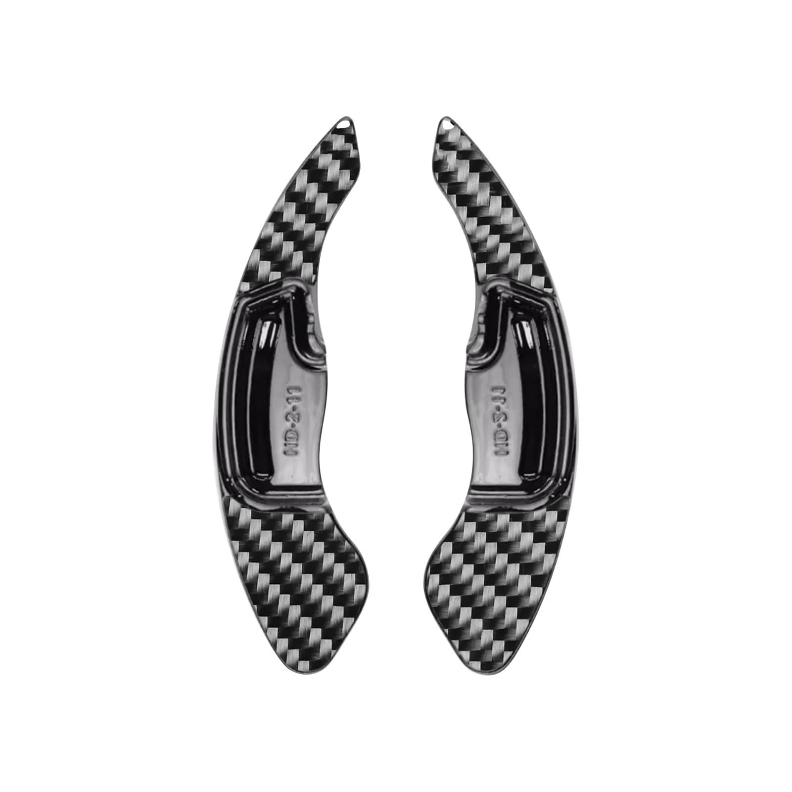 QBKGMEWCA Control Modification Interior Sticker Compatible for Carbon Fiber Shift Paddles Accessories(Type2)