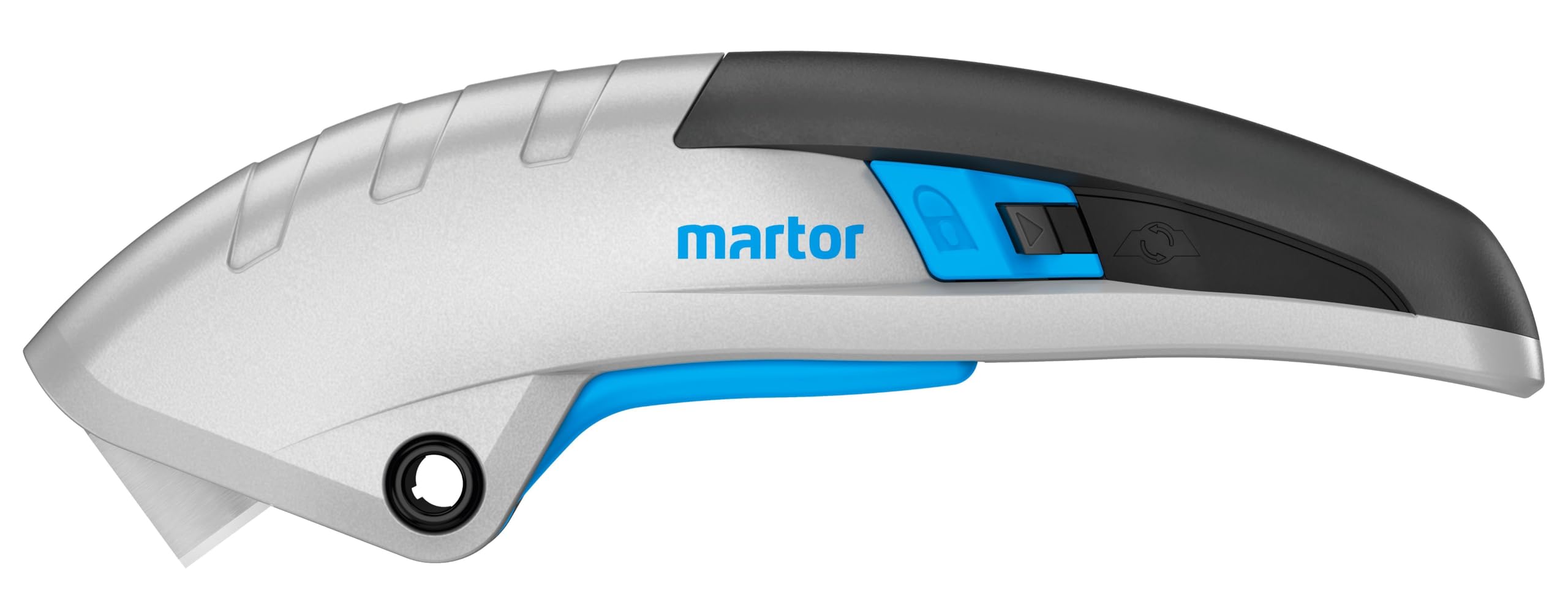 Martor 122001 "Secupro MARTego" Safety Knife - Blue/Black/Grey
