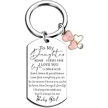 Sweet 16 Keychain Sweet 16 Gifts for Adult Daughter Birthday Gifts from Mom Dad I Love You Gift for Daughters Adult Stocking Stuffers for Teen Girls 16-18 To My Daughter Keychain