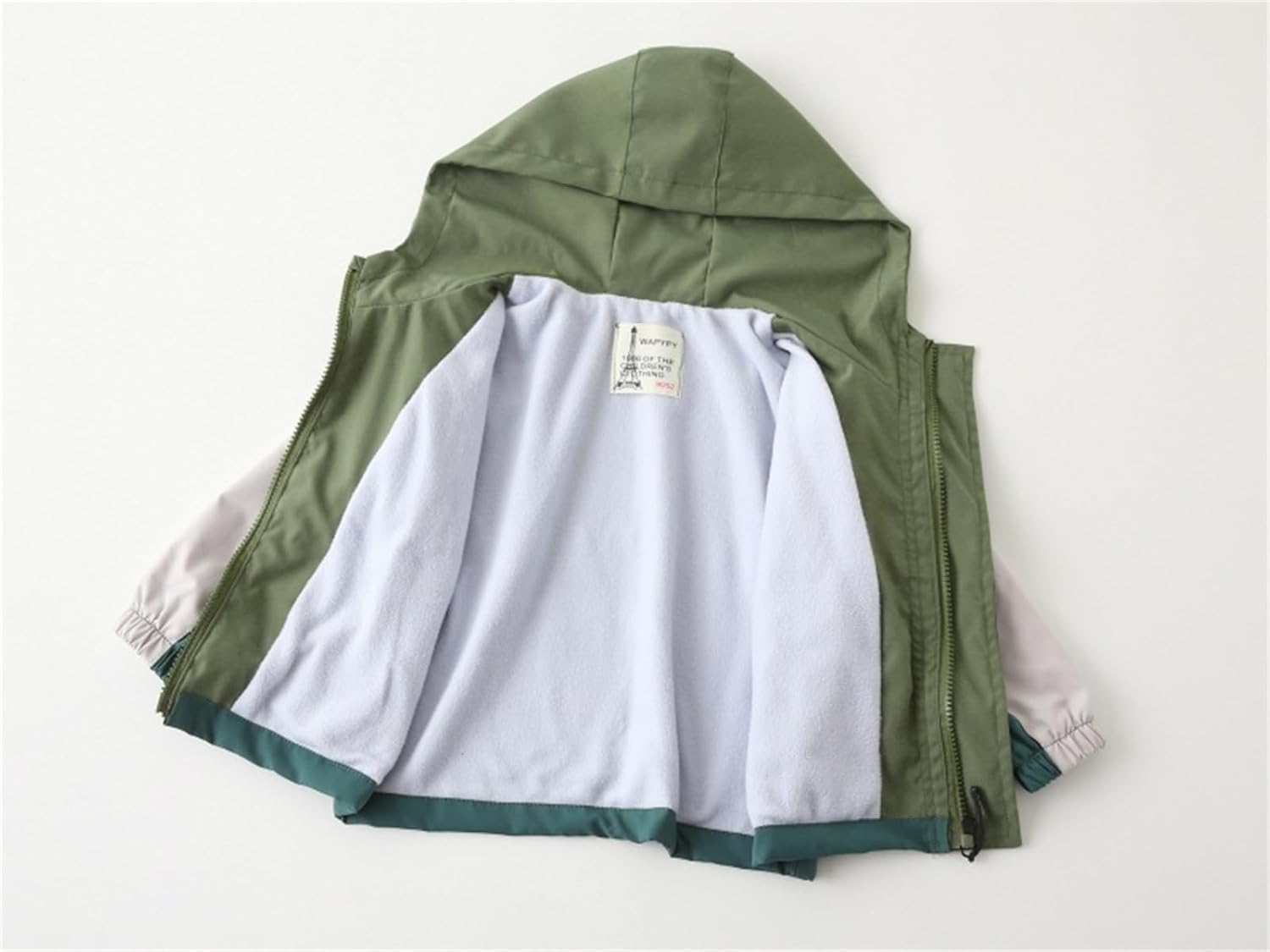 Meufam Toddler Boys Zip Up Color Block Hoodies Jacket Contrast Color Long Sleeve Hooded Coat Fall Winter Kids Outerwear