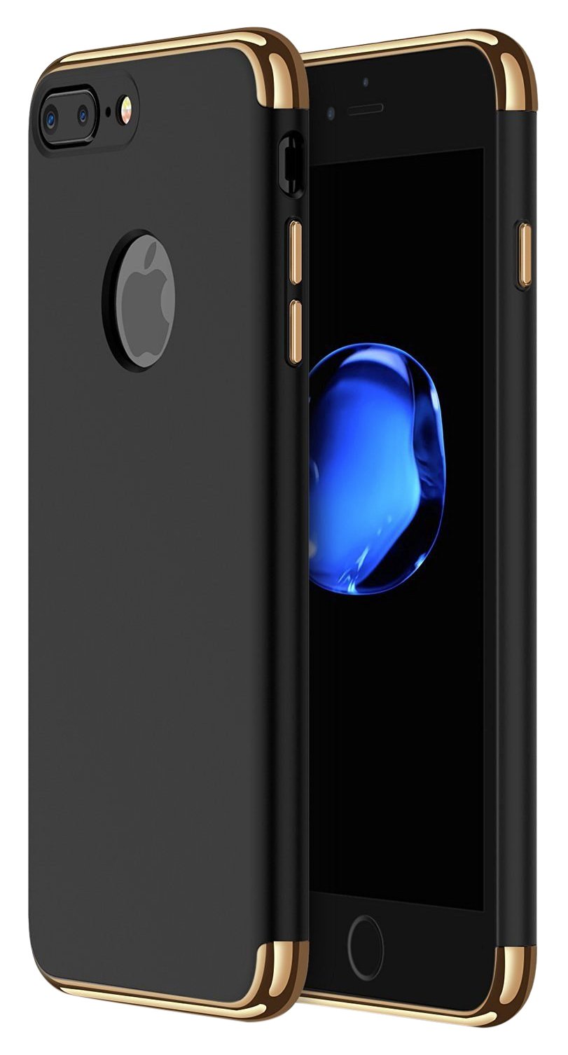 PummoryPummory iPhone 7 Plus Case, Anti-Scratch Drop Resistant Hard Thin Case With 3 Detachable Parts - Black