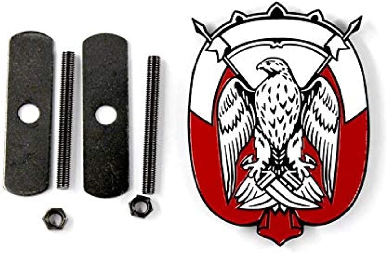 Eagle Front Grill Car Emblem (White)