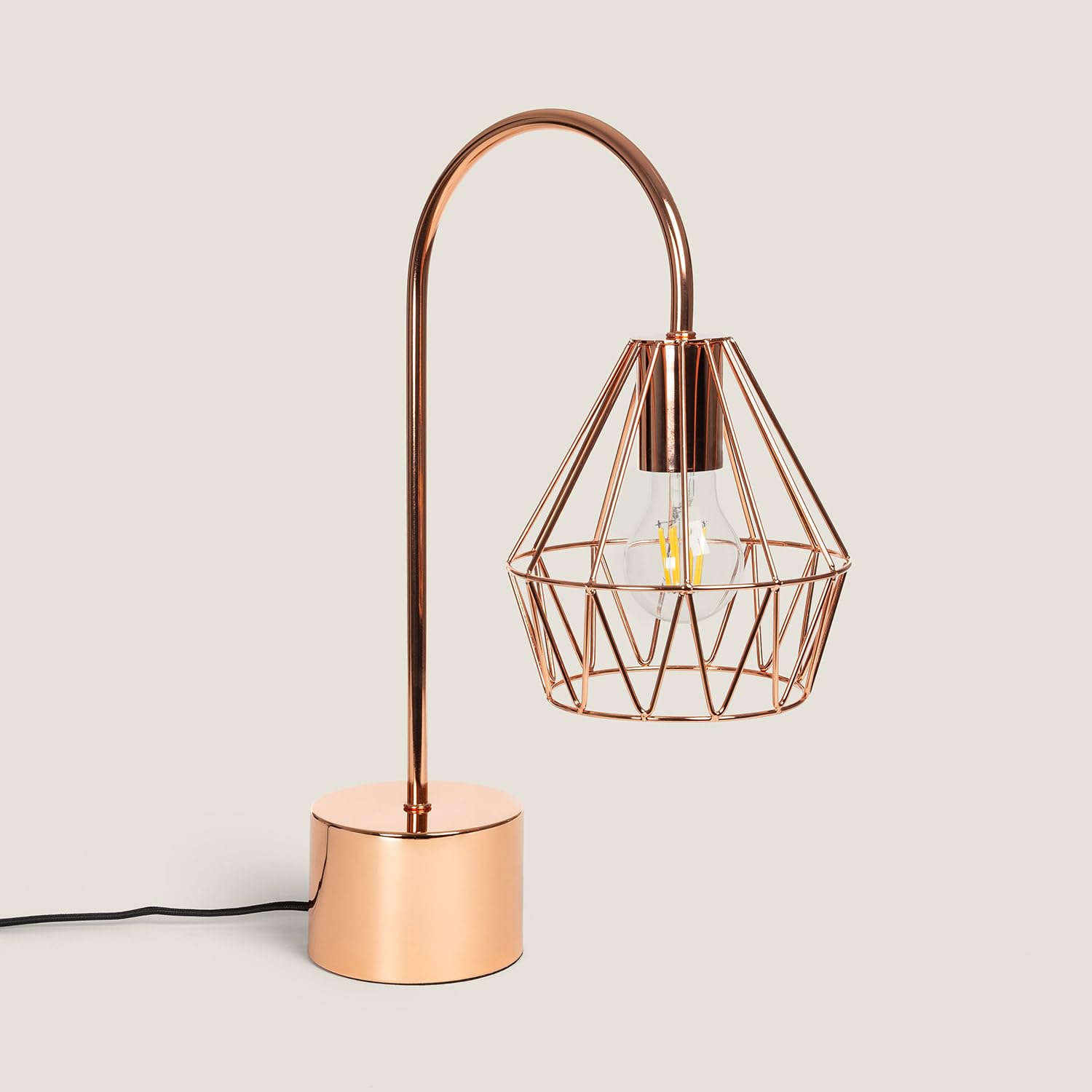 LEDKIA Lámpara de Mesa de Metal Fugalaau Cobre
