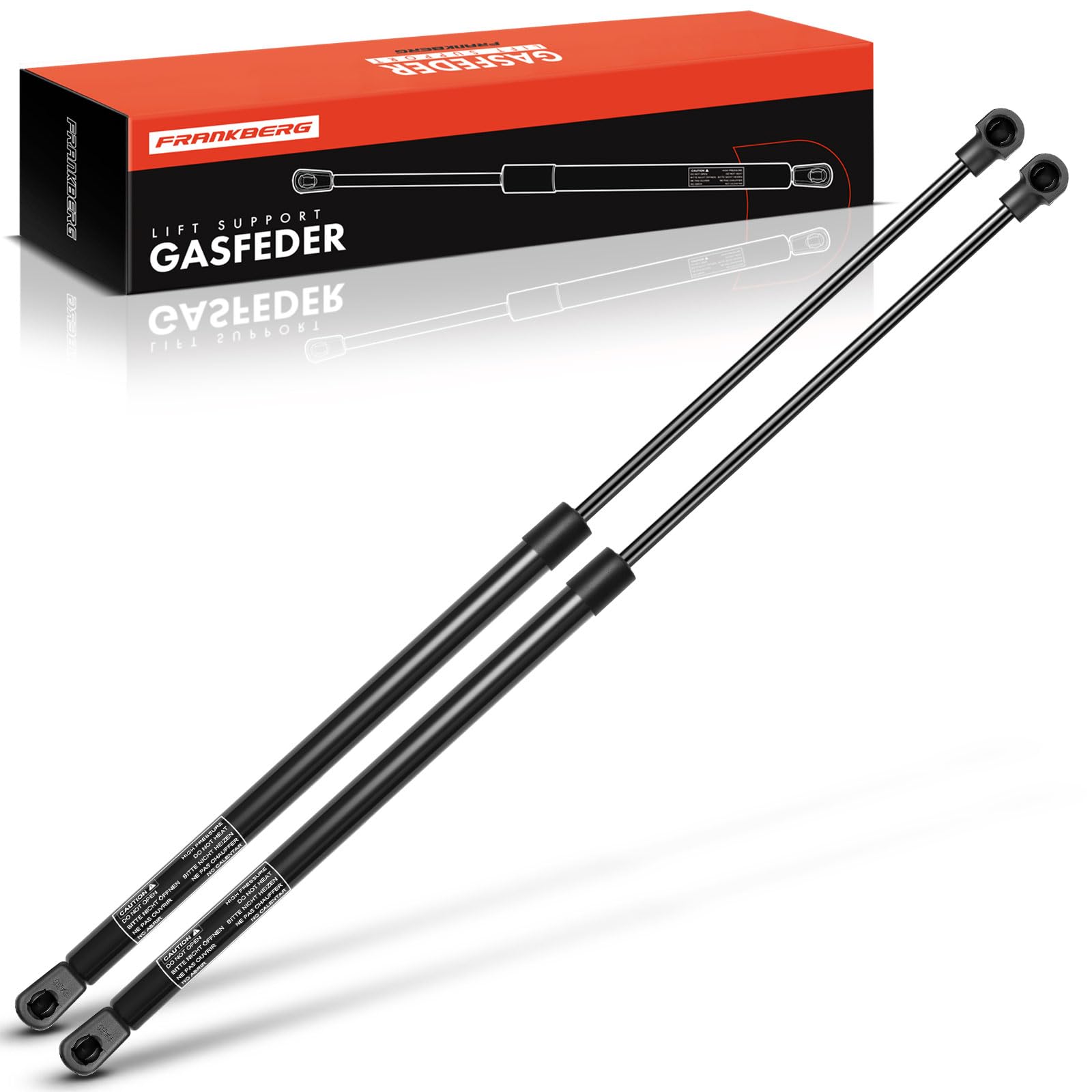 Frankberg 2x Gas Struts Tailgate Rear Boot Trunk Compatible with Leon 1P1 All Engine Hatchback 2005-2012 Replace# 1P0827550