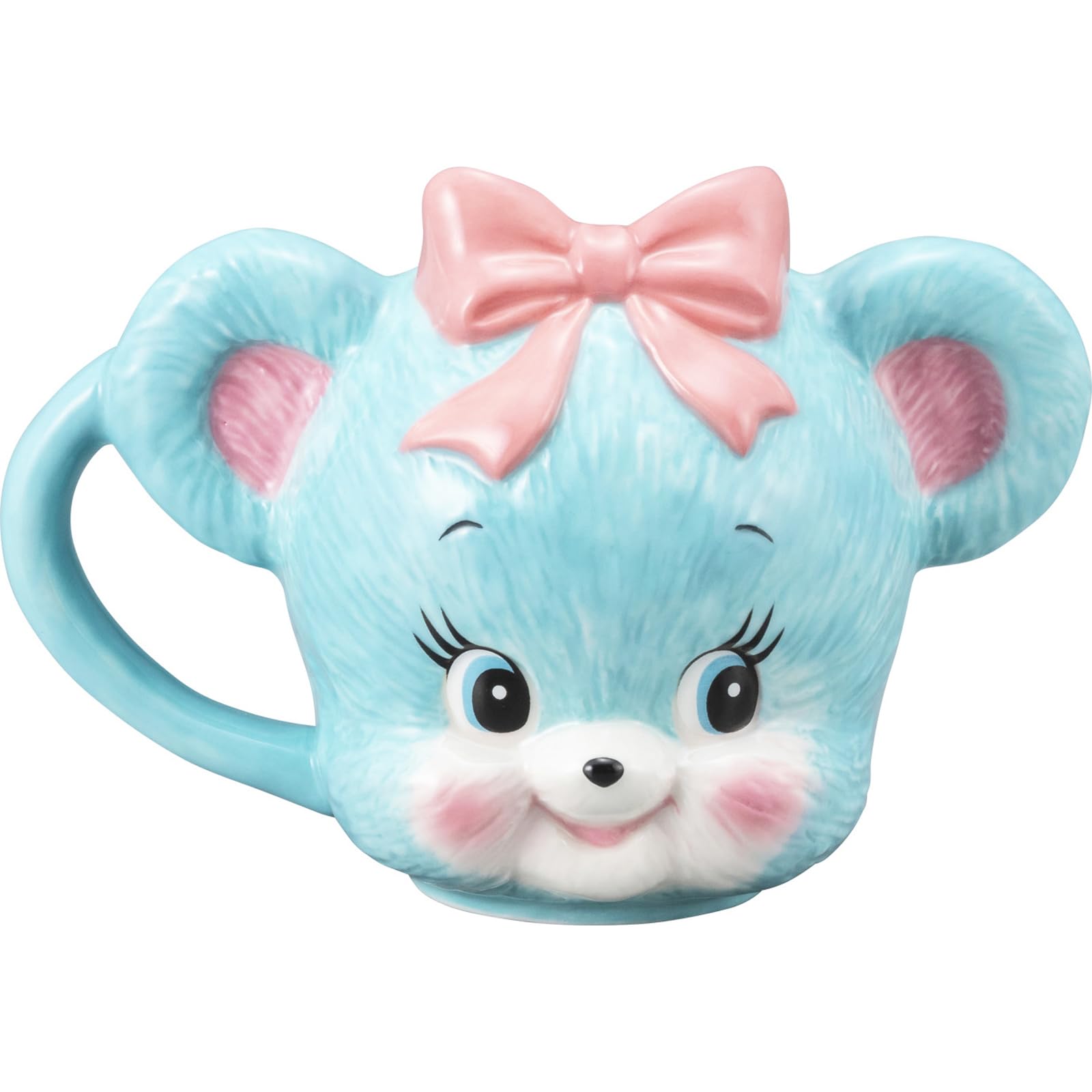 「 スイマー Swimmer 」 立体フェイス マグカップ 約14×10cm 200ml ハグリー 食器 雑貨 スイマー グッズ 誕生日プレゼント 青 SAN4735-1