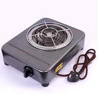 Electric G Coil Hot Plate for cooking With Stand | Fast Cooking | Kitchen Restaurant Home Radiant Induction Cooktop type Heater 2000W | electric stove 1500W | (Black)