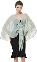 BEAUTELICATE Scialle Stola di Chiffon Donna Elegante Sciarpe Coprispalle CerimoniaDonna Estivo per Matrimonio Sposa Festa