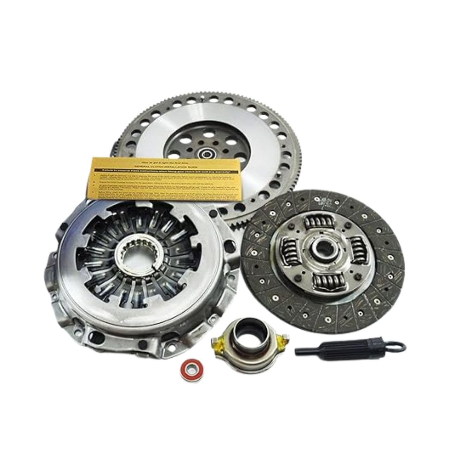 EXEDY Clutch Kit with FJK1006 w/EFT Light Flywheel - Compatible with 2002-2005 Subaru Impreza WRX 2.0L TURBO EJ205 - Ideal Fit to Match Vehicle’s Performance - Comes with 12 Month Brand Warranty
