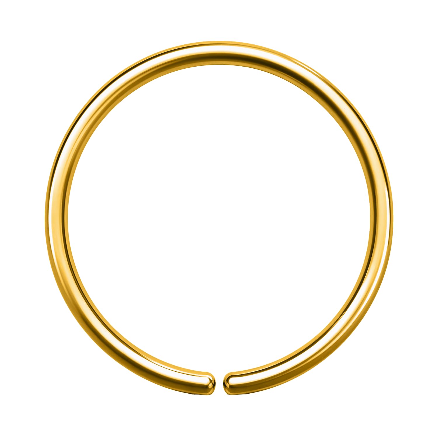 925 Silver Nose Ring in 18K Gold Finish | 92.5 Sterling Silver Nose Piercing for Women & Girls | Lovely Gift - Silver NP-029-image-45