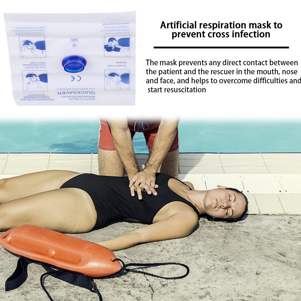 Respirador desechable de primeros auxilios, respirador CPR portátil, ayuda de emergencia, herramienta de rescate