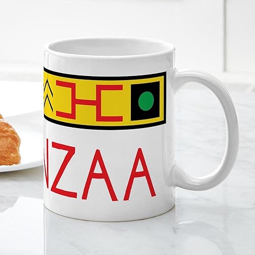 Vista 55 de CafePress Kwanzaa Principles - Taza de café de cerámica, taza de té, 11 onzas