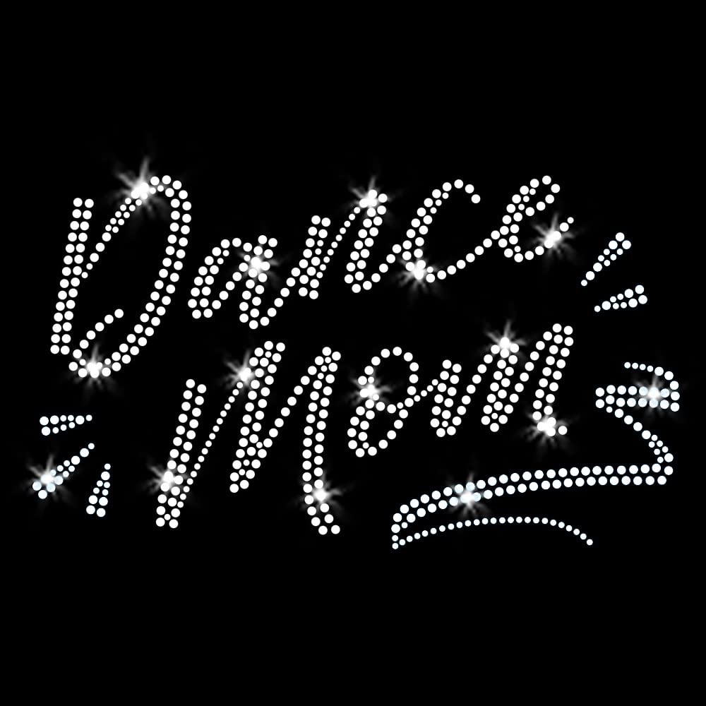 Dance Mom Rhinestone Iron-On Transfer - Hotfix Crystal & Red Appliqué With Free Gift 12 thumbnail image