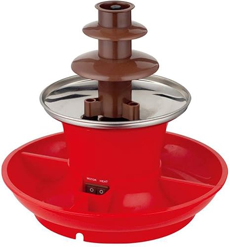 Juego de mini fondue de fuente de chocolate, con base de olla de fusión caliente, función de mantener el calor con bandeja para servir fiesta