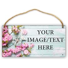 Hoteiles Custom Wood Signs Personalized Rustic Wood Signs Custom Name Decor Signs Decorations Vintage Wall Art Wooden Plaque for Garden Farmhouse Road Decor 6 X 12 Inch