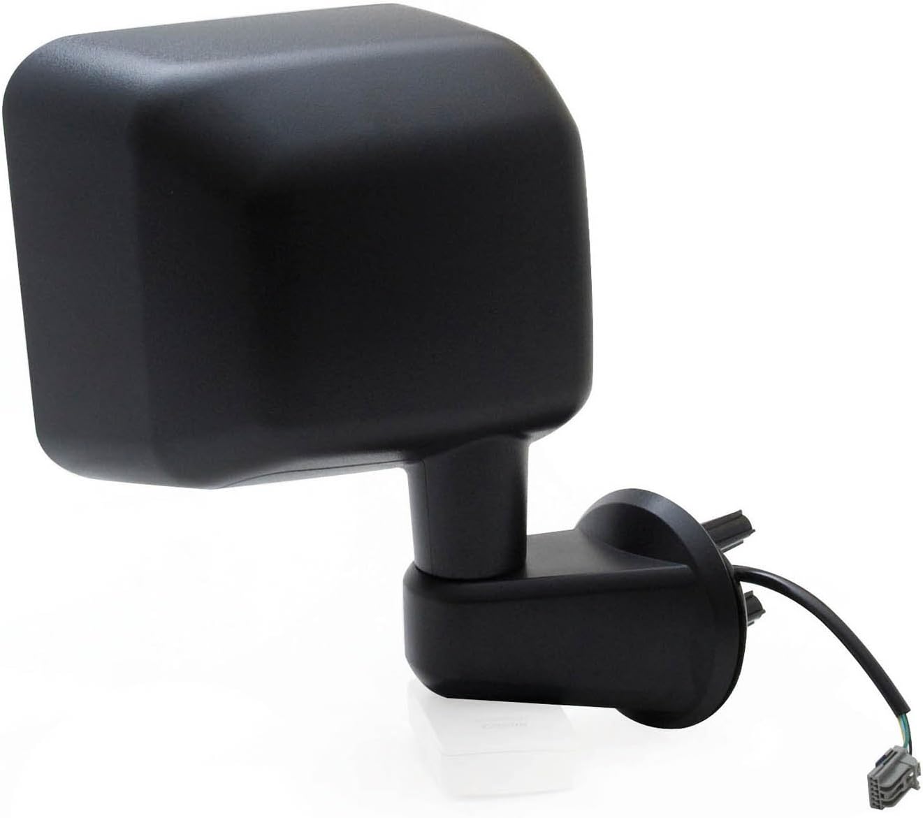 Fit System - 60185C Passenger Side Mirror for Jeep Wrangler, Textured Black, Foldaway, Heated Power