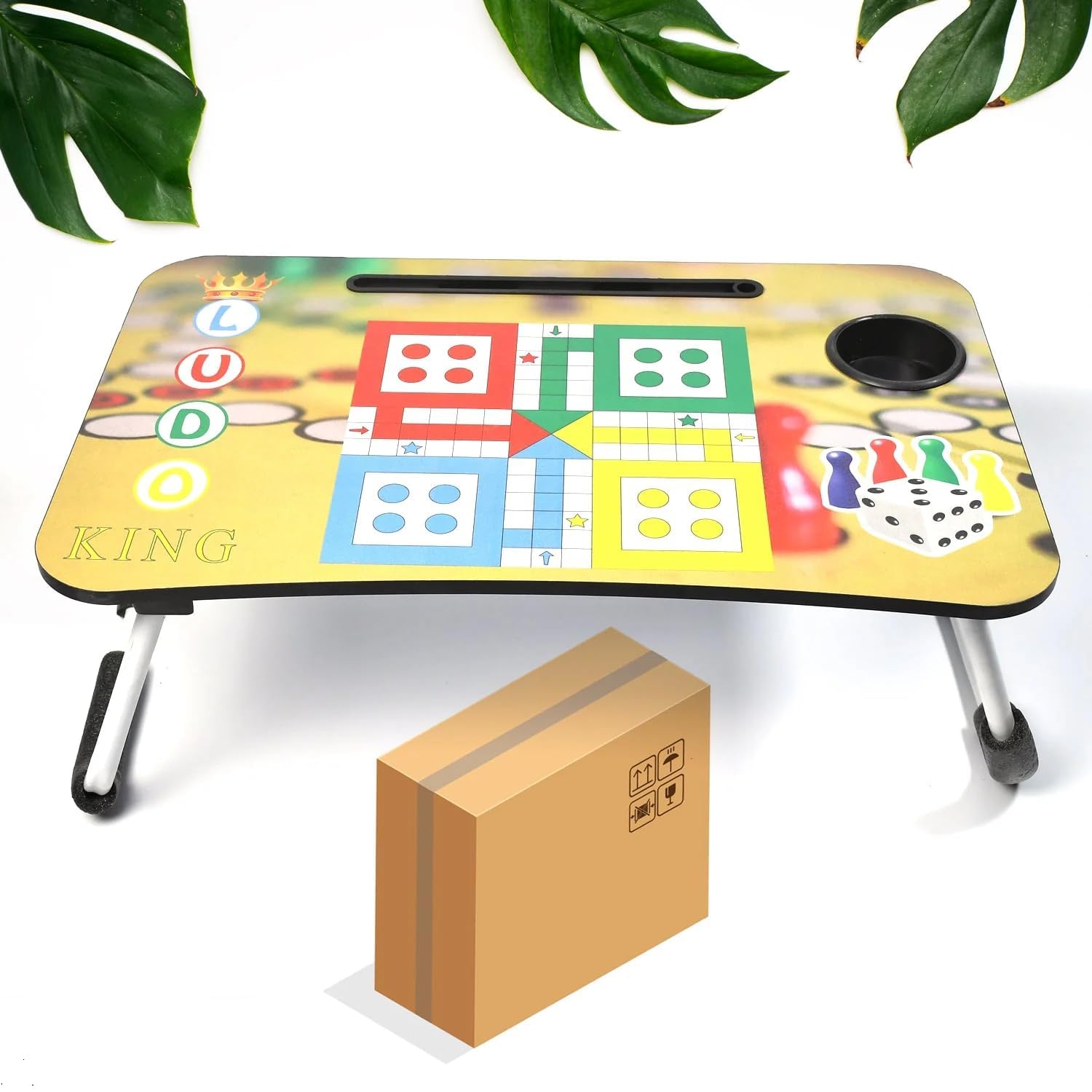 MIGEVEGR Ludo Design Foldable Study Table Cum Bed Multi-Purpose Portable Laptop Table (B0DBQQF8DX) Amazon Price History, Amazon Price Tracker