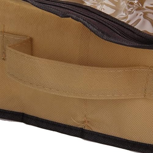 Miniatura 2 de 12 pares ordenados debajo de la cama de tela no tejida organizador de almacenamiento de zapatos titular caja armario bolsa rack zapatos