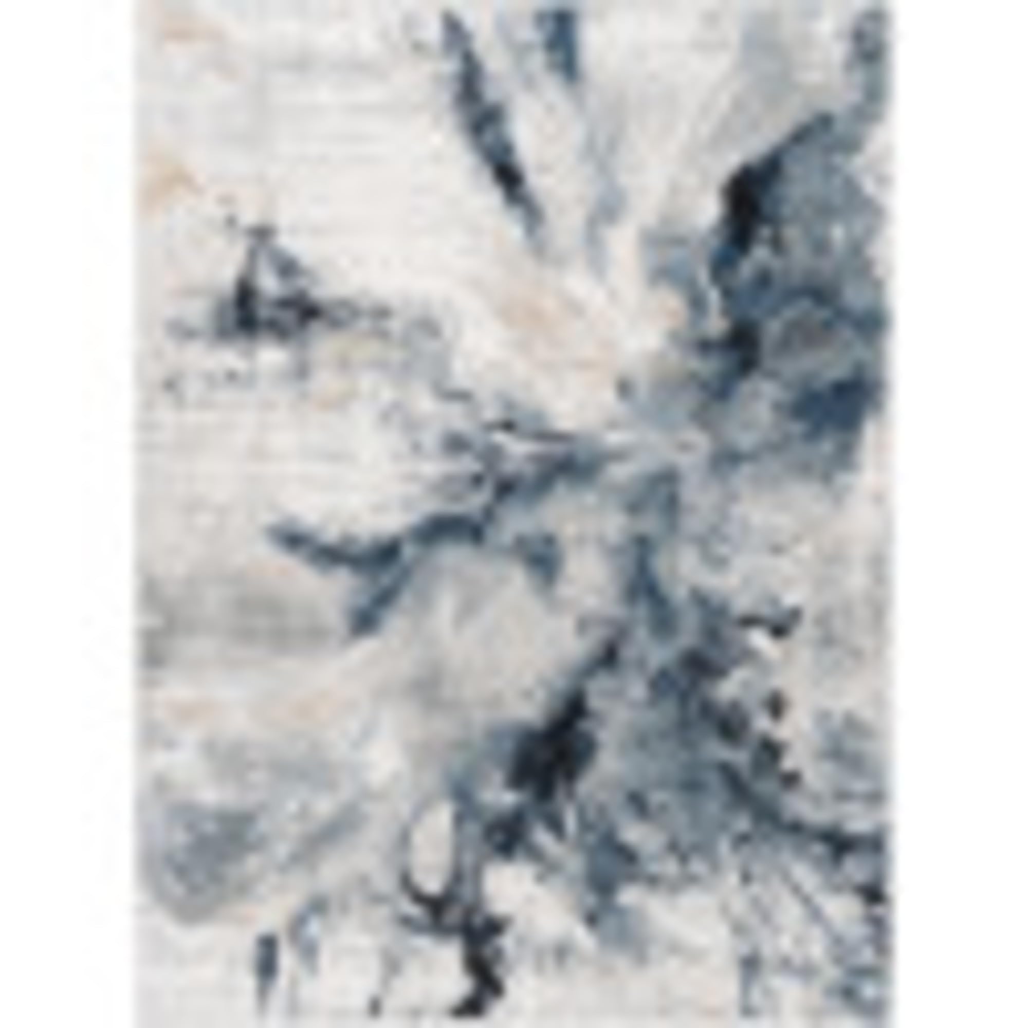 Livabliss New York Tappeto Salotto Moderno Astratto Tappeto Soggiorno, Camera da Letto, Pranzo Moderni Tappeti Effetto Marmo, Morbido e Pelo Corto, Ampio 160x220 cm, Blu, Grigio e Beige