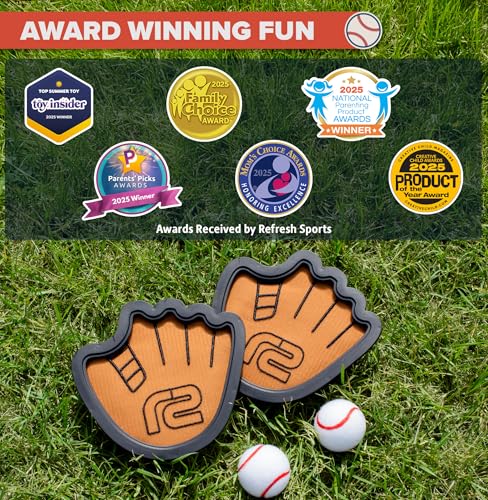 Toss and Catch Ball Set: Fun Ball and Catch Game - Best Baseball Gifts for Boys & Girls - Toys for 2 3 4 Year Old Boys - Toddler Boy Toys & Gift Idea for 9 8 7 6 5 4 3 + Year Old Boy Birthday Gift